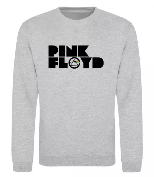 Світшот Pink Floyd напис Сірий меланж фото