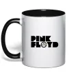 Чашка с цветной ручкой Pink Floyd напис Черный фото