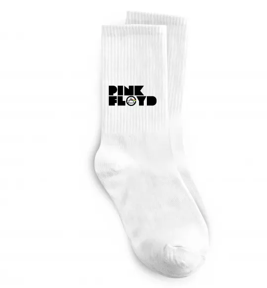 Носки Pink Floyd напис Белый фото