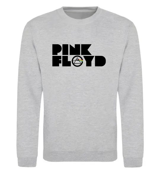 Свитшот Pink Floyd напис Серый меланж фото