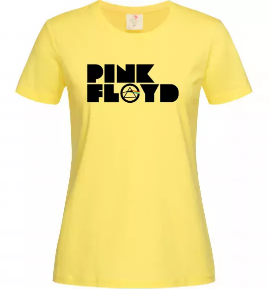 Женская футболка Pink Floyd напис Лимонный фото
