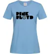 Женская футболка Pink Floyd напис Голубой фото