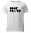 Мужская премиум футболка Pink Floyd напис Белый фото