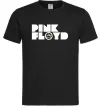 Мужская футболка Pink Floyd напис Черный фото