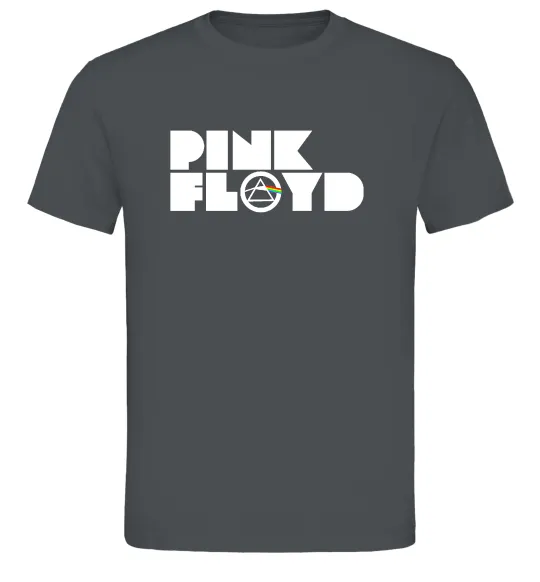 Мужская футболка Pink Floyd напис Графит фото