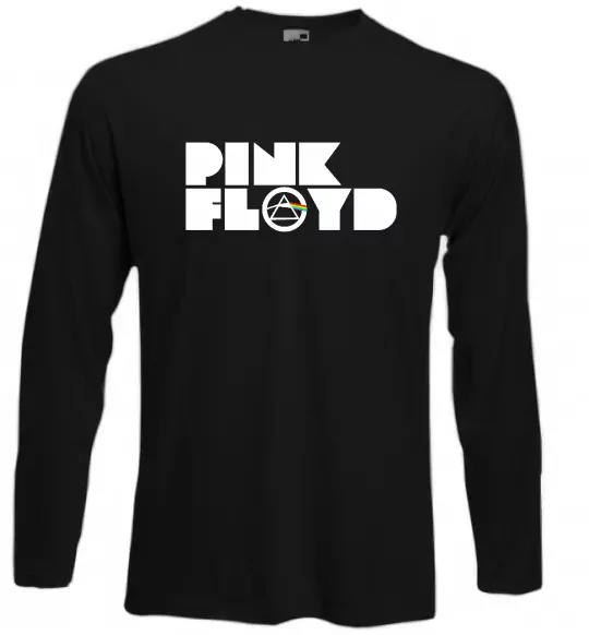 Лонгслів Pink Floyd напис Чорний фото
