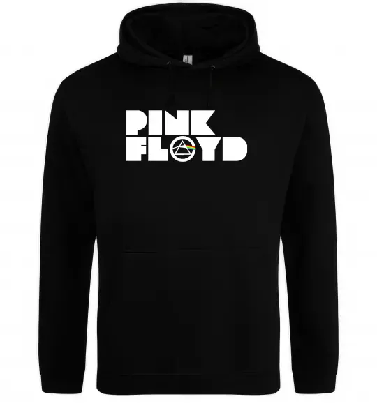 Мужская толстовка (худи) Pink Floyd напис Черный фото