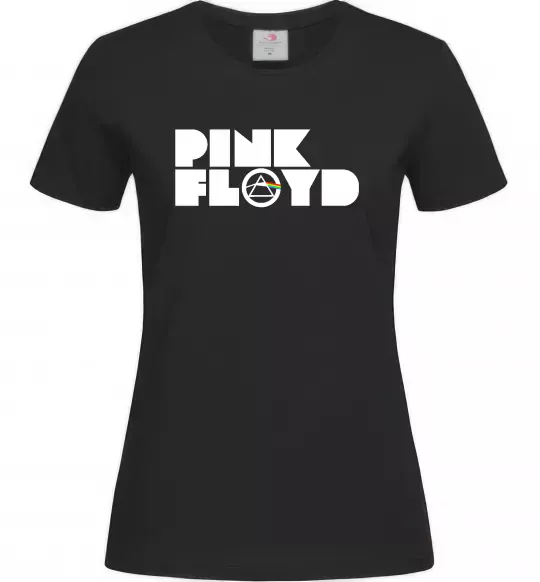 Женская футболка Pink Floyd напис Черный фото