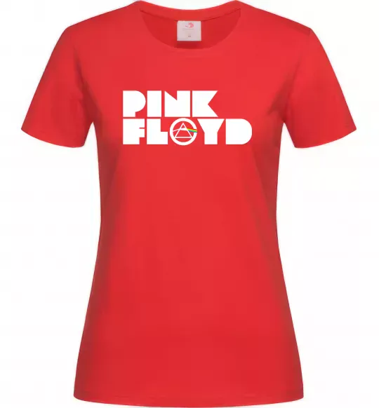 Женская футболка Pink Floyd напис Красный фото