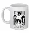 Чашка керамическая Led Zeppelin фото Белый фото