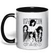 Чашка с цветной ручкой Led Zeppelin фото Черный фото