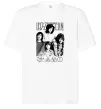 Футболка Оверсайз Led Zeppelin фото Белый фото
