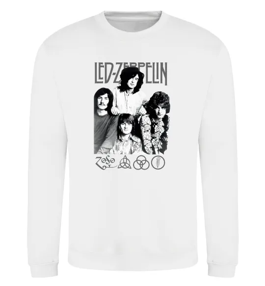 Свитшот Led Zeppelin фото Белый фото
