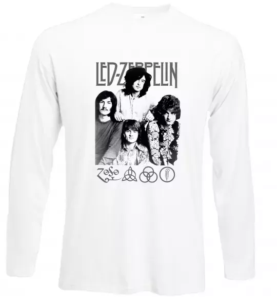 Лонгслив Led Zeppelin фото Белый фото