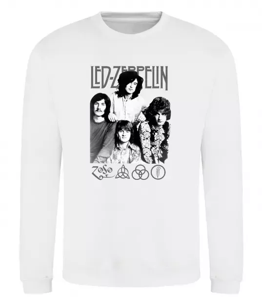 Свитшот Led Zeppelin фото Белый фото