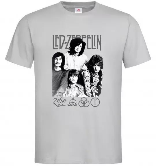 Чоловіча футболка Led Zeppelin фото Сірий фото