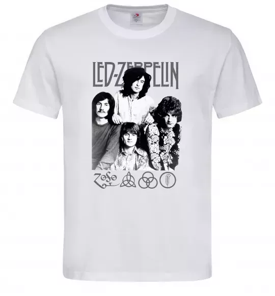 Чоловіча футболка Led Zeppelin фото Білий фото