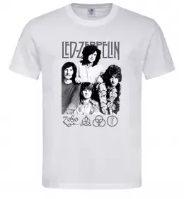 Чоловіча футболка Led Zeppelin фото Білий фото