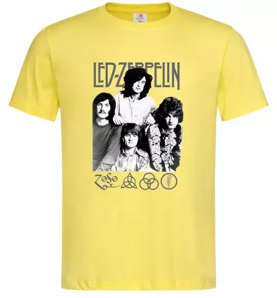 Чоловіча футболка Led Zeppelin фото Лимонний фото