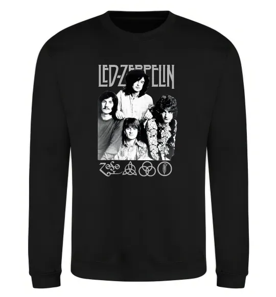 Свитшот Led Zeppelin фото Черный фото