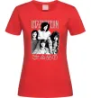 Женская футболка Led Zeppelin фото Красный фото