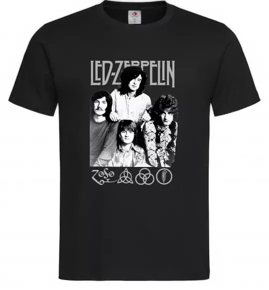 Чоловіча футболка Led Zeppelin фото Чорний фото