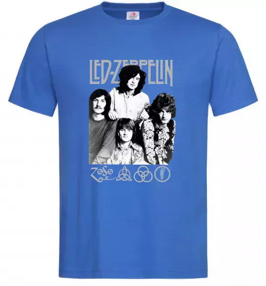 Чоловіча футболка Led Zeppelin фото Яскраво-синій фото