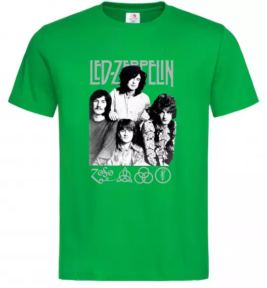 Чоловіча футболка Led Zeppelin фото Зелений фото