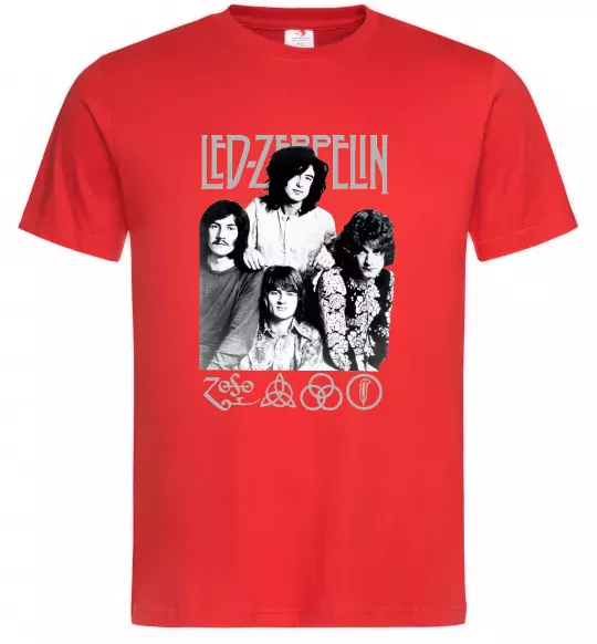 Чоловіча футболка Led Zeppelin фото Червоний фото