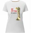 Женская премиум футболка Led Zeppelin Статуя Белый фото