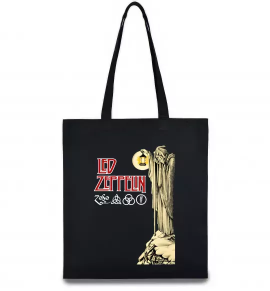 Еко-сумка Led Zeppelin Статуя Чорний фото