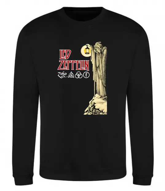 Свитшот Led Zeppelin Статуя Черный фото