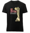 Мужская премиум футболка Led Zeppelin Статуя Черный фото