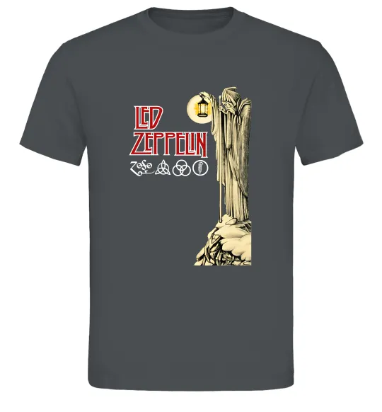 Мужская футболка Led Zeppelin Статуя Графит фото