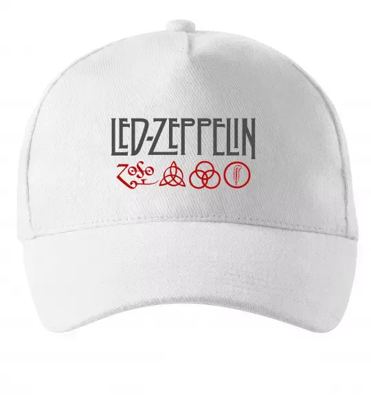 Кепка Led Zeppelin logo знаки Белый фото