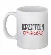 Чашка керамическая Led Zeppelin logo знаки Белый Чашка керамическая Led Zeppelin logo знаки Белый фото