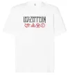 Футболка Оверсайз Led Zeppelin logo знаки Белый фото