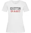 Женская футболка Led Zeppelin logo знаки Белый фото
