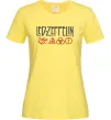 Женская футболка Led Zeppelin logo знаки Лимонный фото