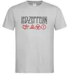 Мужская футболка Led Zeppelin logo знаки Серый Мужская футболка Led Zeppelin logo знаки Серый фото