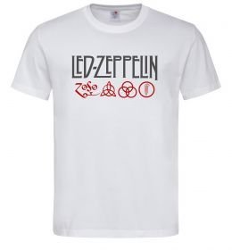 Чоловіча футболка Led Zeppelin logo знаки Чоловіча футболка Led Zeppelin logo знаки