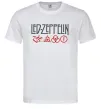 Мужская футболка Led Zeppelin logo знаки Белый Мужская футболка Led Zeppelin logo знаки Белый фото