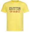 Мужская футболка Led Zeppelin logo знаки Лимонный Мужская футболка Led Zeppelin logo знаки Лимонный фото