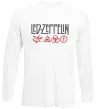 Лонгслив Led Zeppelin logo знаки Белый фото