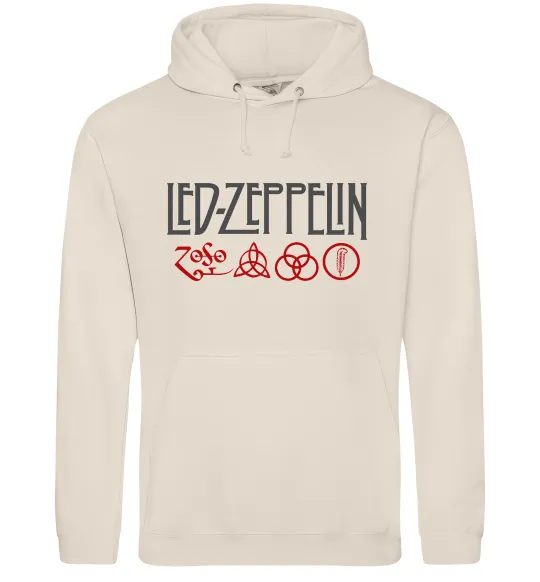 Мужская толстовка (худи) Led Zeppelin logo знаки Таш фото