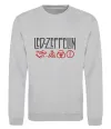 Свитшот Led Zeppelin logo знаки Серый меланж фото