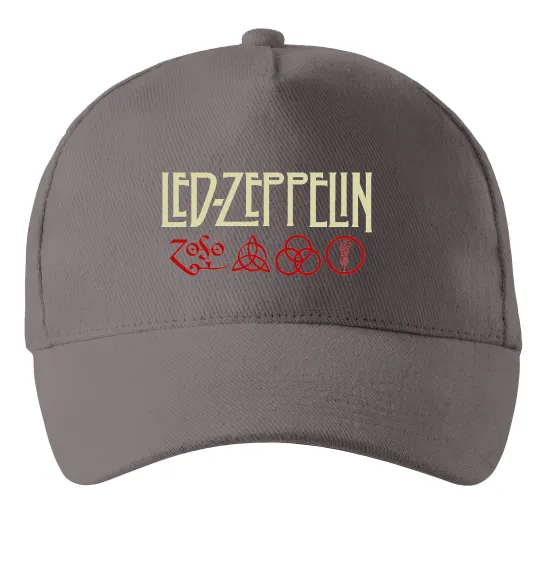 Кепка Led Zeppelin logo знаки Серый фото