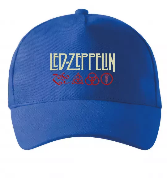 Кепка Led Zeppelin logo знаки Ярко-синий фото