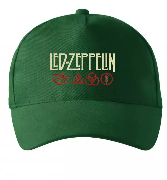 Кепка Led Zeppelin logo знаки Темно-зеленый фото