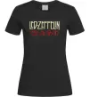 Женская футболка Led Zeppelin logo знаки Черный фото